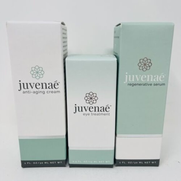 Juvenae Skincare Set 3 Piece Anti Aging Cream Eye Treatment Serum New $180 - Picture 1 of 7
